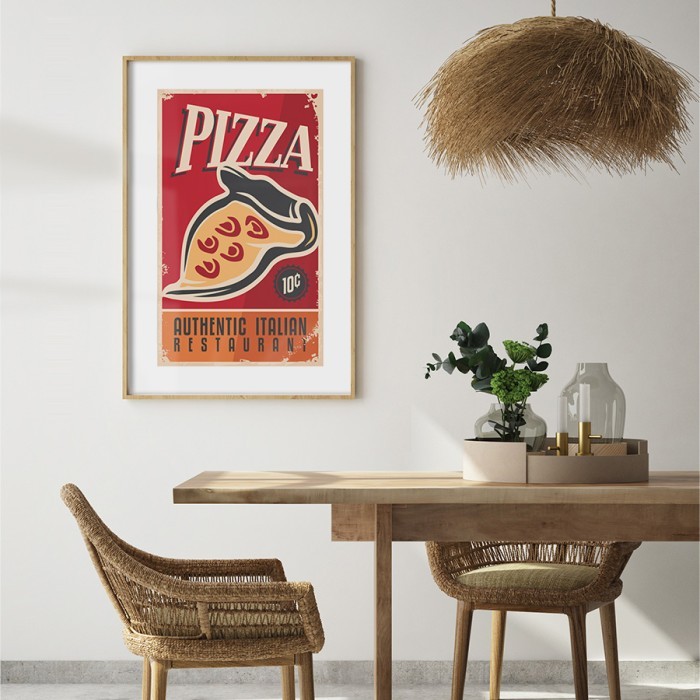 Αφίσα Poster Pizza για σαλόνι