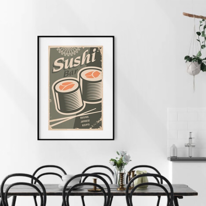 Αφίσα Poster Sushi bar για σαλόνι