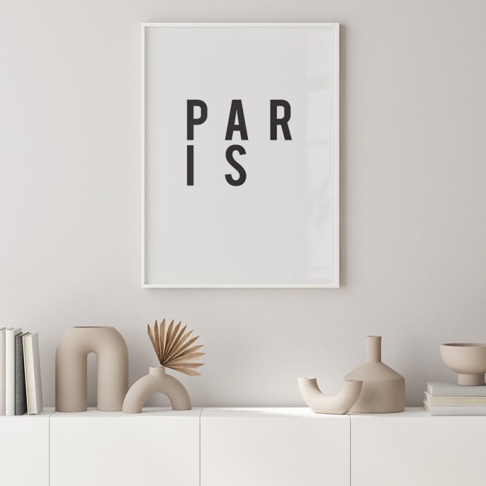 Αφίσα Poster Paris με κορνίζα