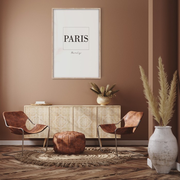Αφίσα Poster Minimal Παρίσι για σαλόνι