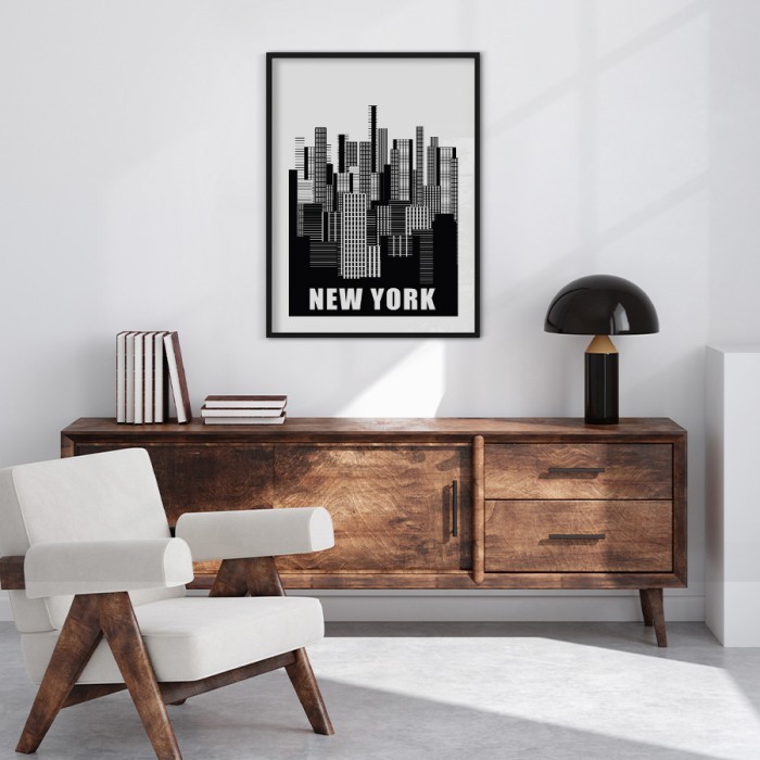 Αφίσα Poster Αφαιρετική Νέα Υόρκη δωματίου
