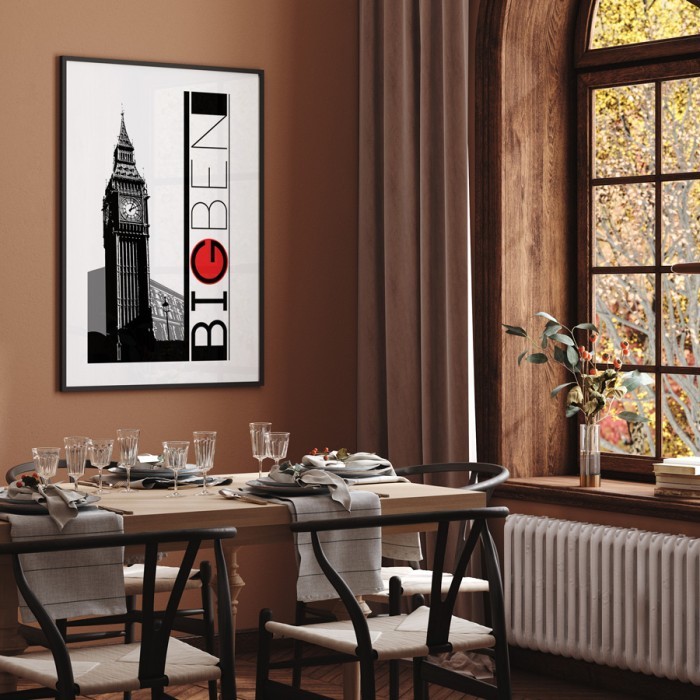 Αφίσα Poster Modern Big Ben για σαλόνι