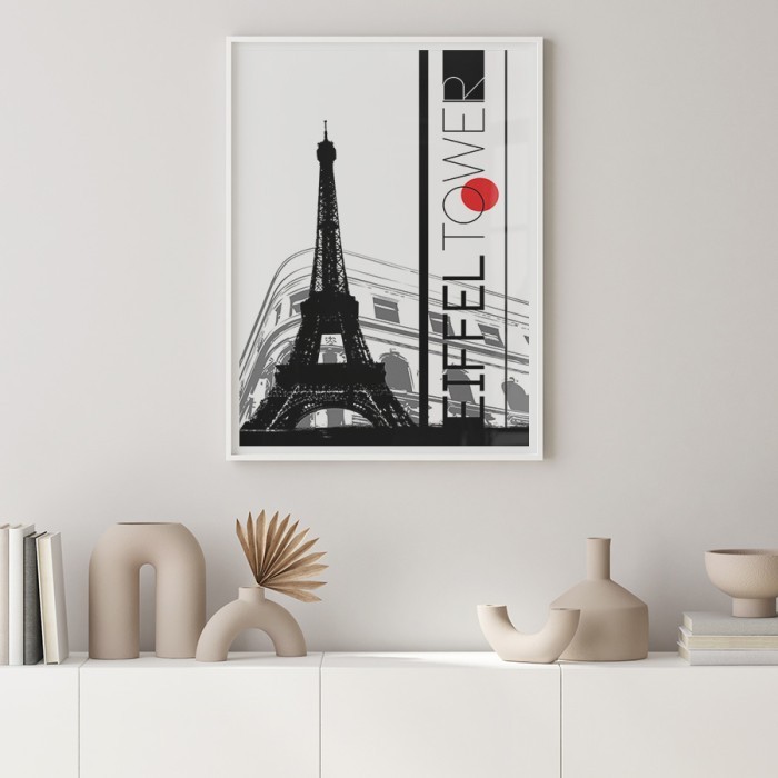 Αφίσα Poster Eiffel Tower με κορνίζα