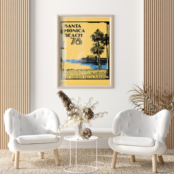 Αφίσα Poster Santa Monica Beach 76 για σαλόνι