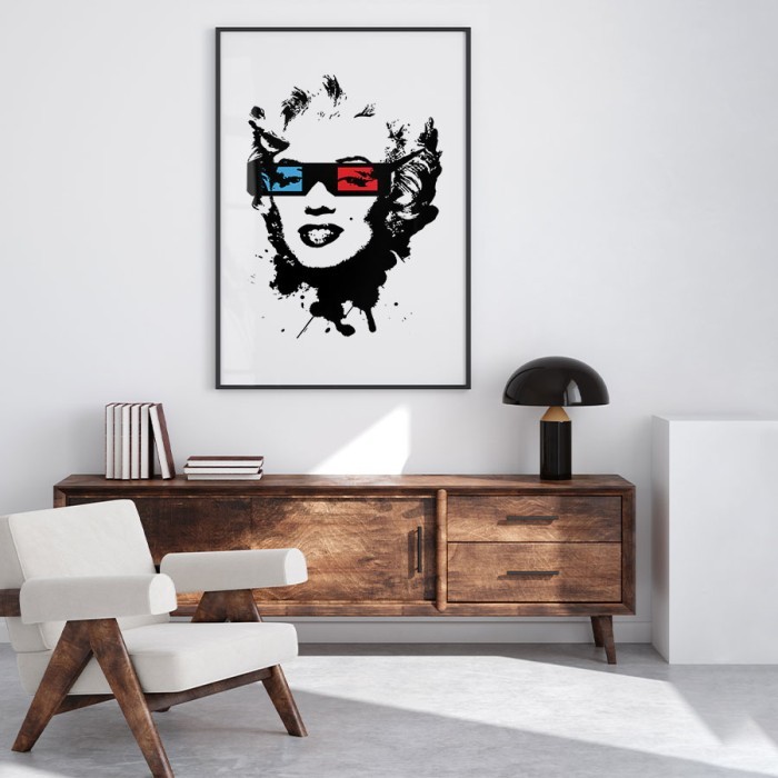 Αφίσα Poster Marilyn Monroe sunglasses για σαλόνι