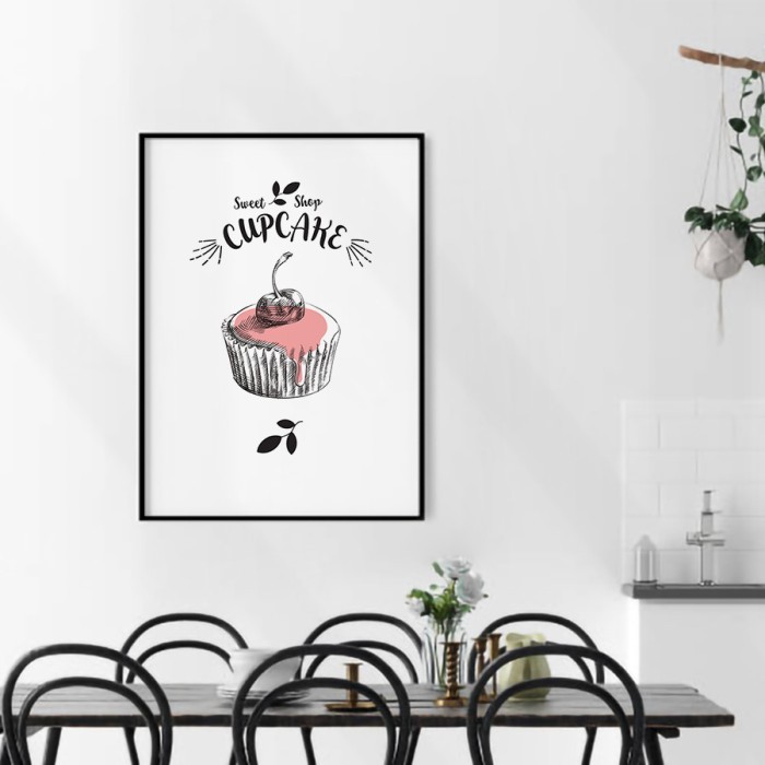 Αφίσα Poster Cupcake για σαλόνι