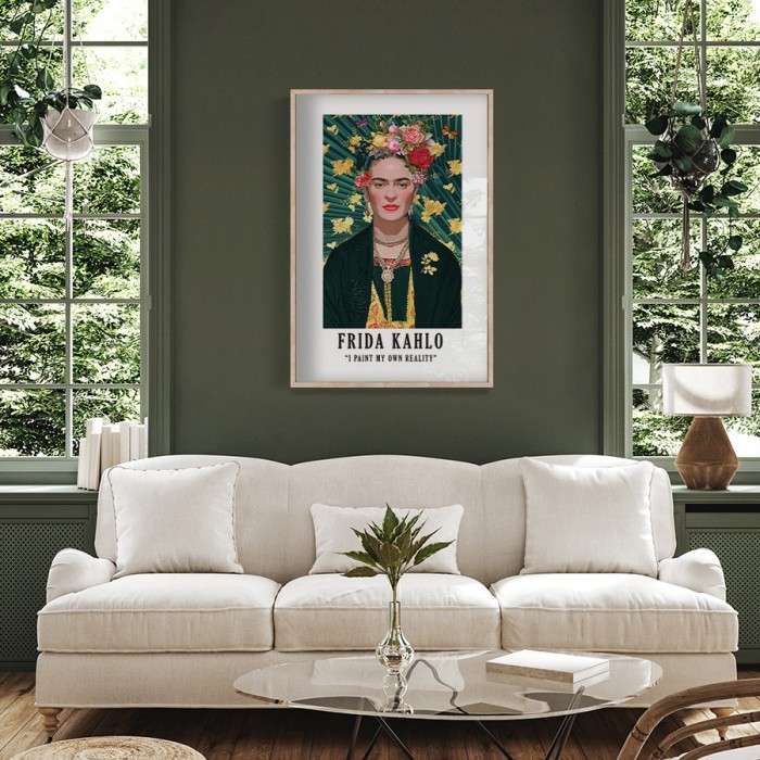 Αφίσα Poster Floral self portrait για σαλόνι