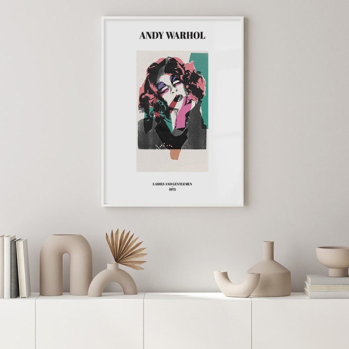 Αφίσα Poster Ladies and gentlemen by Andy Warhol με κορνίζα
