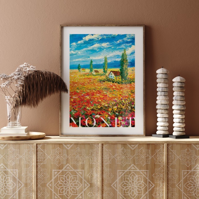 Αφίσα Poster Casa di Monet in normandia με κορνίζα