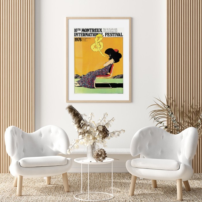 Αφίσα Poster Μontreux Jazz Festival για σαλόνι