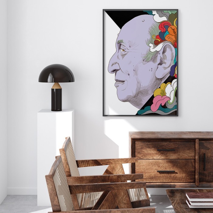 Αφίσα Poster Milton Glaser self portrait δωματίου