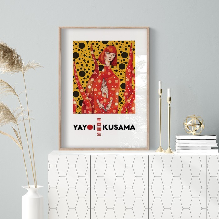 Αφίσα Poster Yayoi Kusama Portrait με κορνίζα