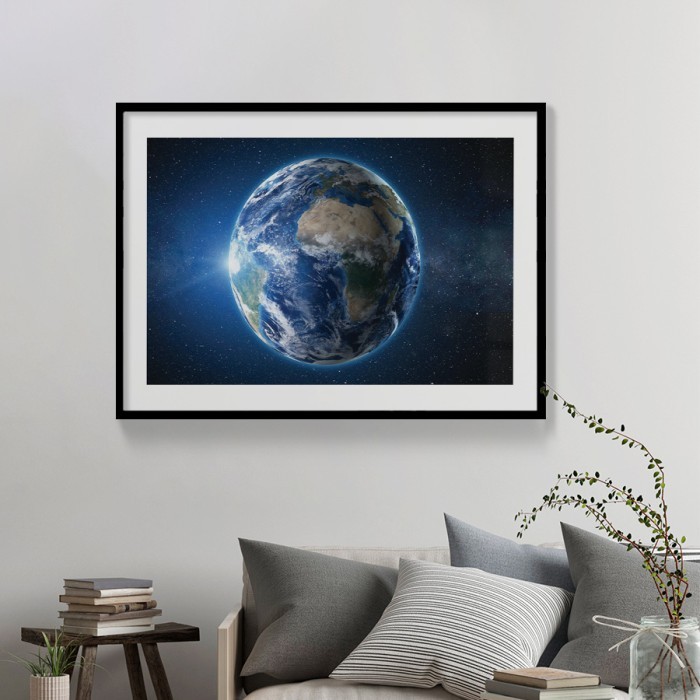 Αφίσα Poster Earth με κορνίζα