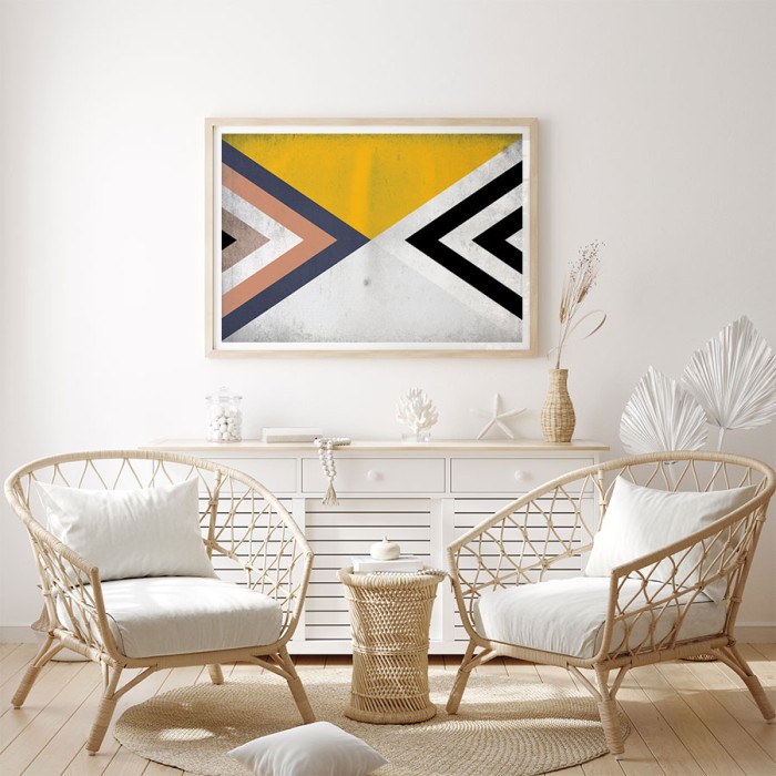 Αφίσα Poster Πολύχρωμη Συμμετρία για σαλόνι