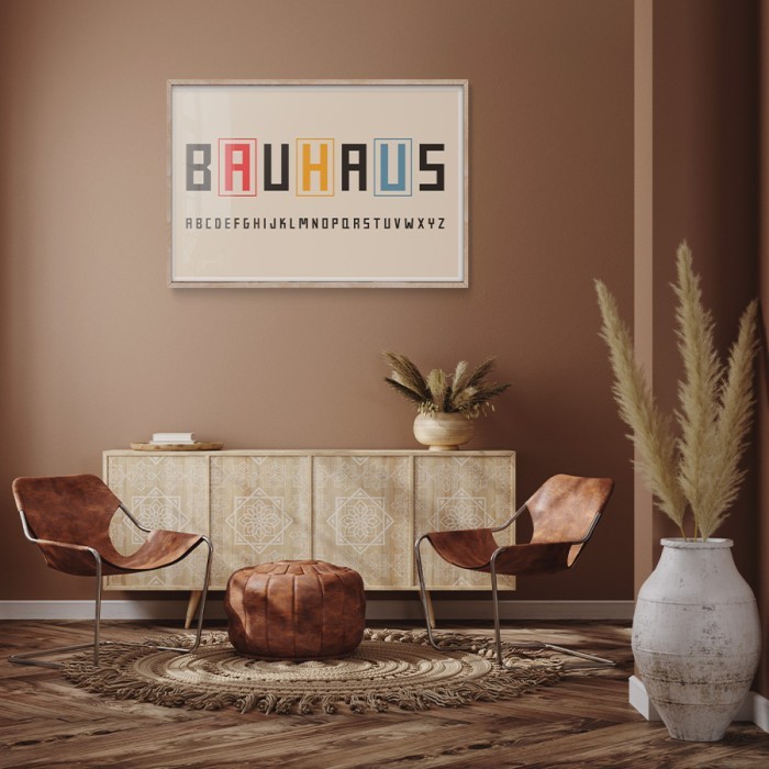 Αφίσα Poster Bauhaus για σαλόνι