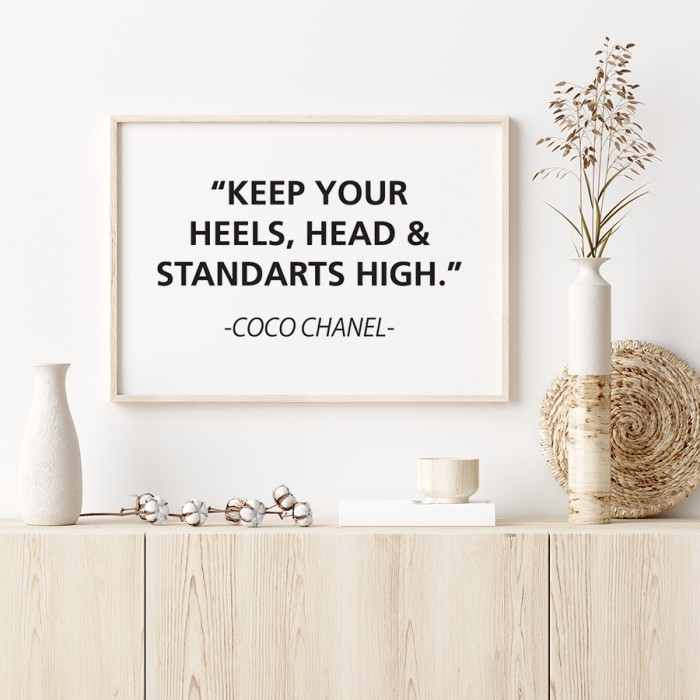 Αφίσα Poster Coco Chanel με κορνίζα