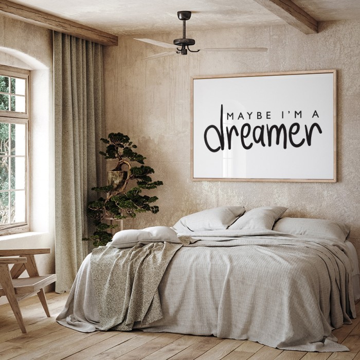 Αφίσα Poster Dreamer για κρεβατοκάμαρα 