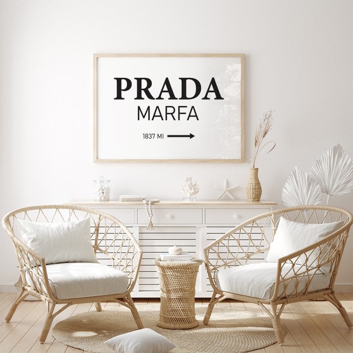 Αφίσα Poster Prada marfa για σαλόνι