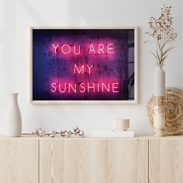 Αφίσα Poster You are my sunshine με κορνίζα
