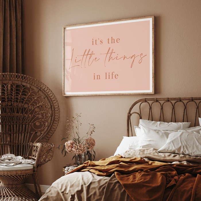 Αφίσα Poster Little things για κρεβατοκάμαρα 