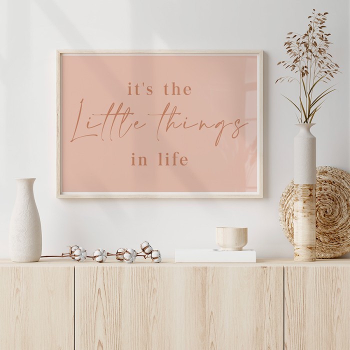 Αφίσα Poster Little things με κορνίζα