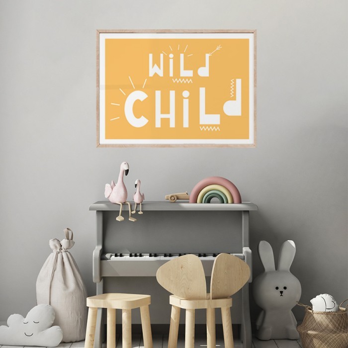 Αφίσα Poster Wild child για παιδικό δωμάτιο 