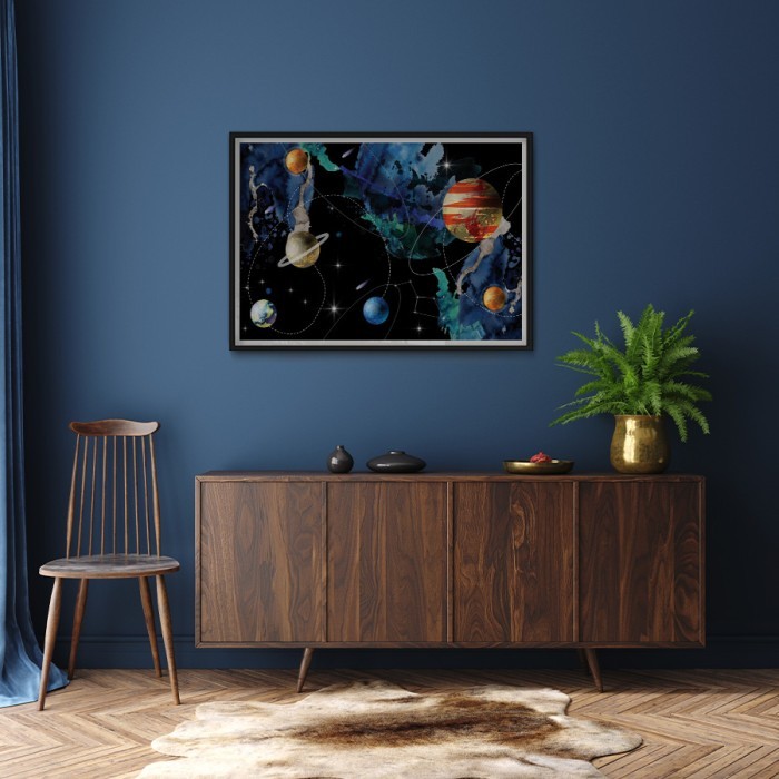 Αφίσα Poster Πλανήτες δωματίου