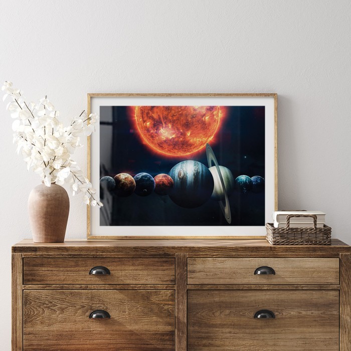 Αφίσα Poster Planets με κορνίζα