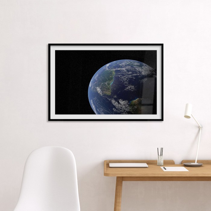 Αφίσα Poster Γη με κορνίζα