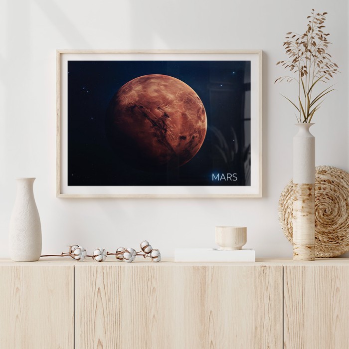 Αφίσα Poster Ο Πλανήτης Άρης με κορνίζα