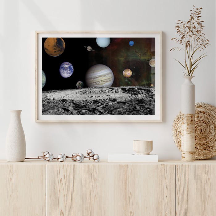 Αφίσα Poster Solar System με κορνίζα