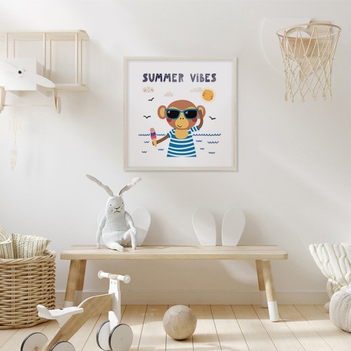 Αφίσα Poster Γάτος στο διάστημα για παιδικό δωμάτιο 