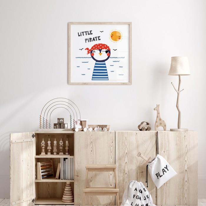 Αφίσα Poster Little Pirate για παιδικό δωμάτιο 