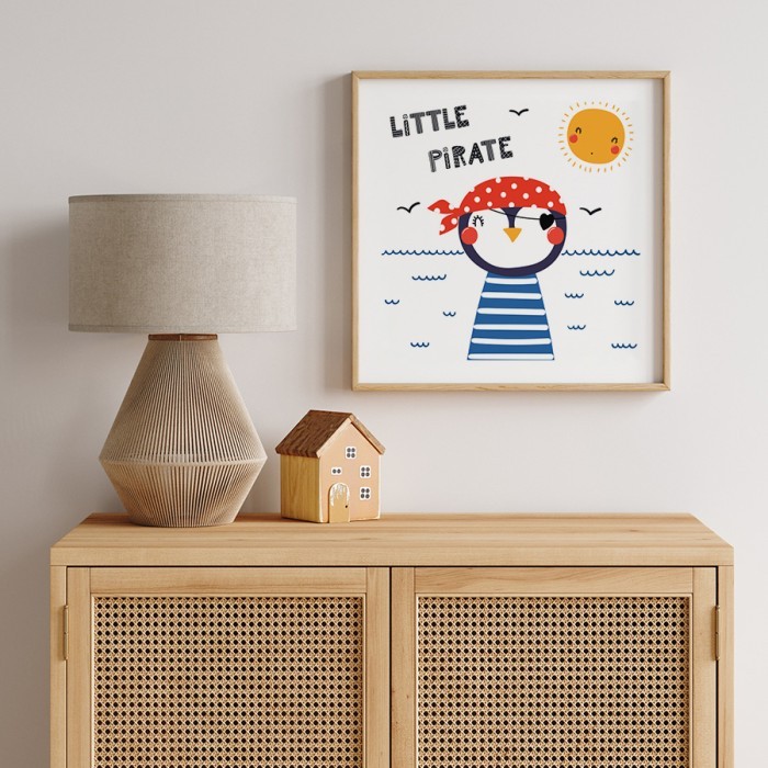 Αφίσα Poster Little Pirate με κορνίζα