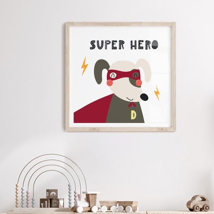 Αφίσα Poster Σκύλος ήρωας με κορνίζα