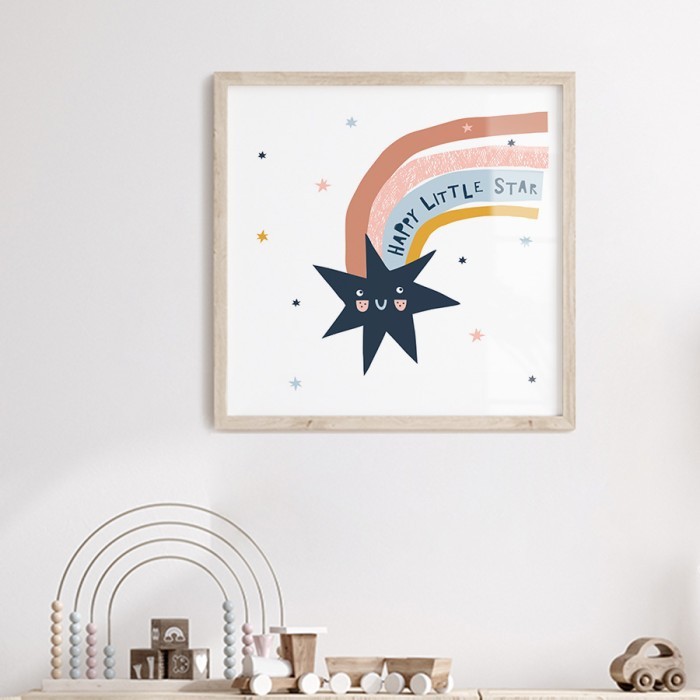 Αφίσα Poster Happy Little star με κορνίζα