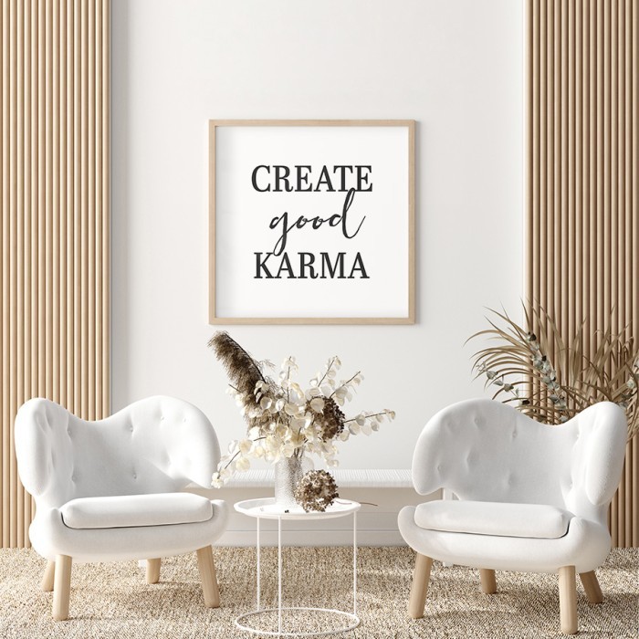 Αφίσα Poster Karma για σαλόνι