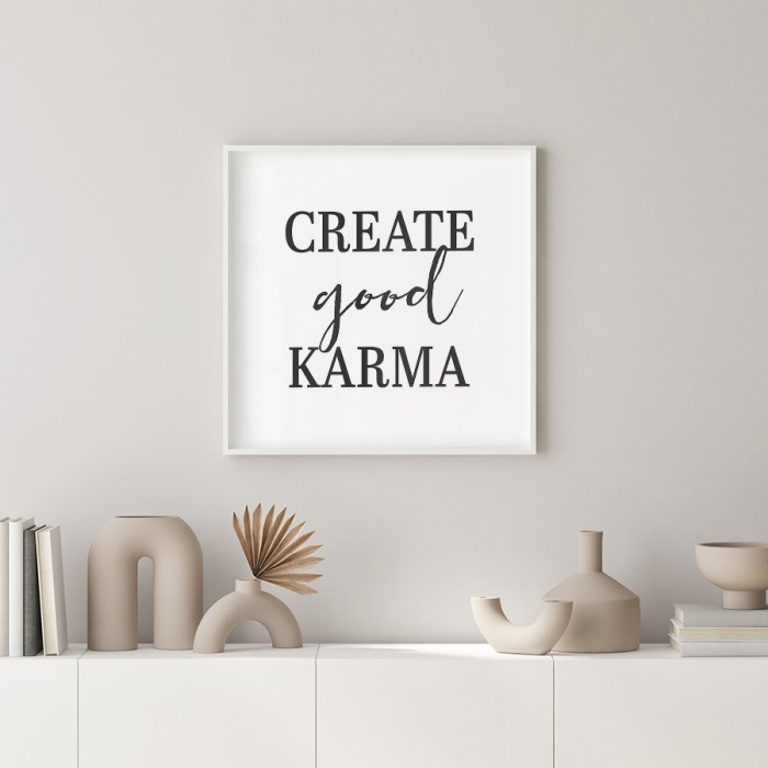 Αφίσα Poster Karma με κορνίζα