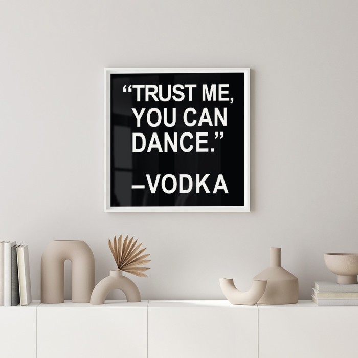 Αφίσα Poster Vodka με κορνίζα