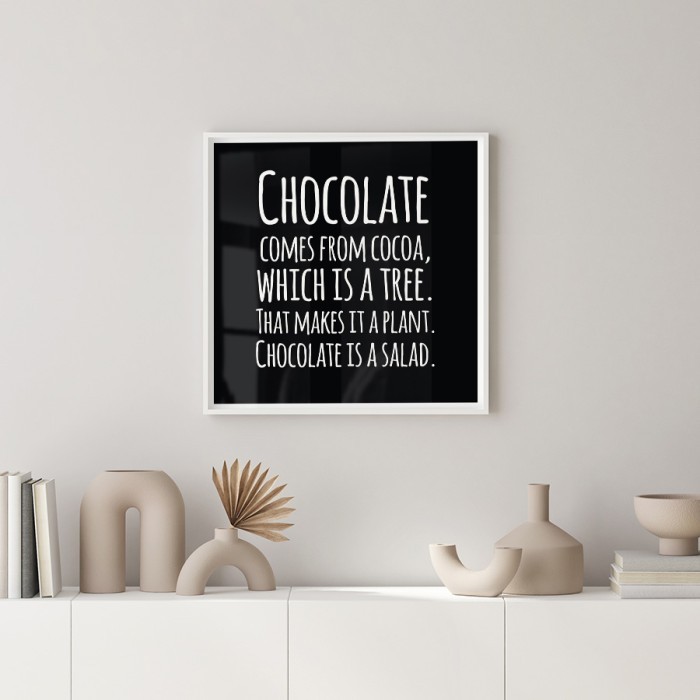 Αφίσα Poster Chocolate 2 με κορνίζα
