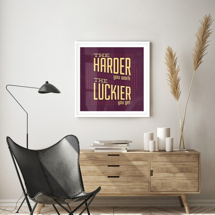 Αφίσα Poster Harder - Luckier δωματίου