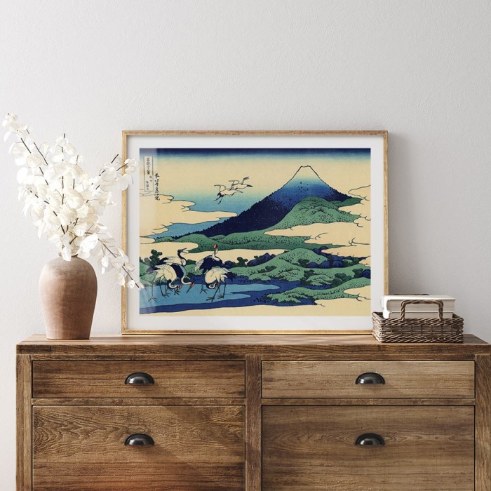 Αφίσα Poster Hokusai mount Fuji με κορνίζα