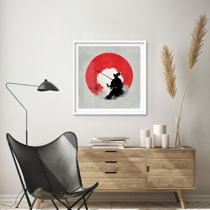 Αφίσα Poster Blood sun samurai για σαλόνι