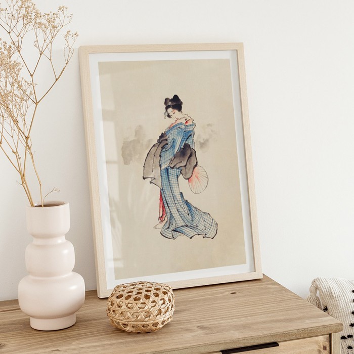 Αφίσα Poster Japanese woman σε κορνίζα