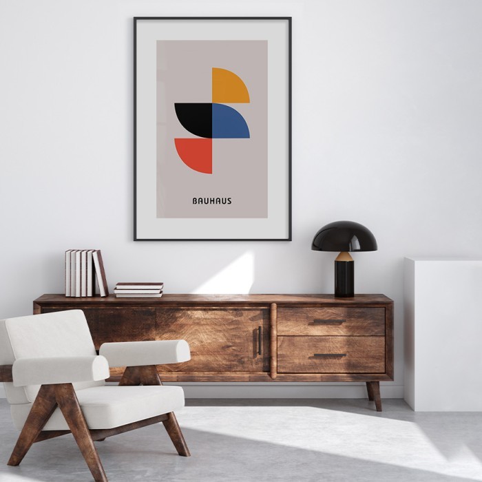 Αφίσα Poster Illustration Bauhaus σε σαλόνι
