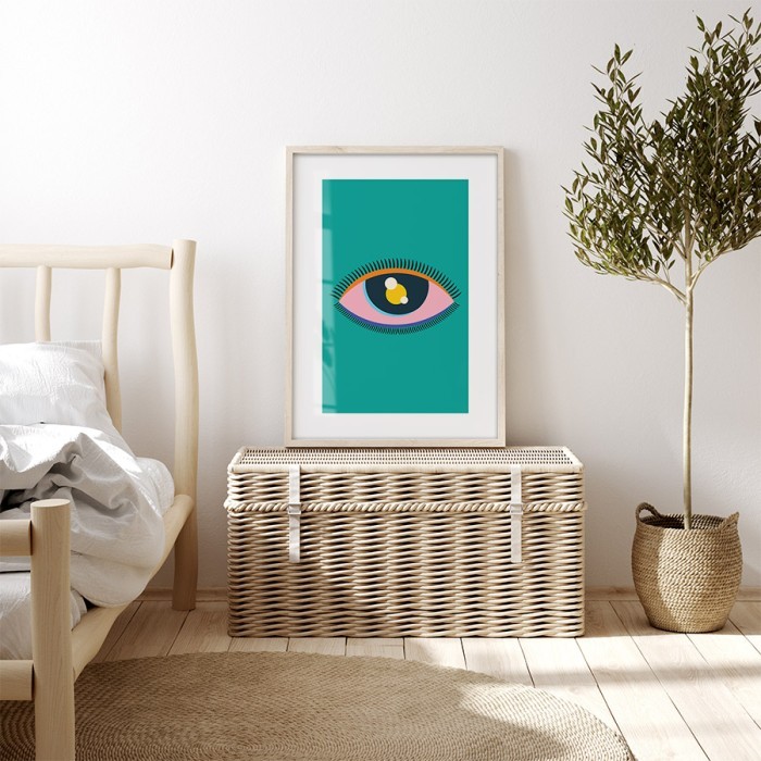 Αφίσα Poster Modern eye στην κρεβατοκάμαρα