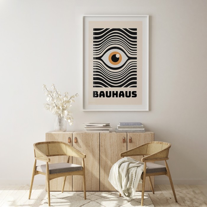 Αφίσα Poster Abstract Bauhaus Eye σε σαλόνι