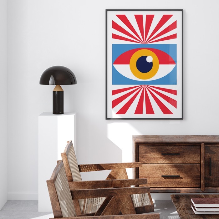 Αφίσα Poster Bauhaus fancy eye σε σαλόνι