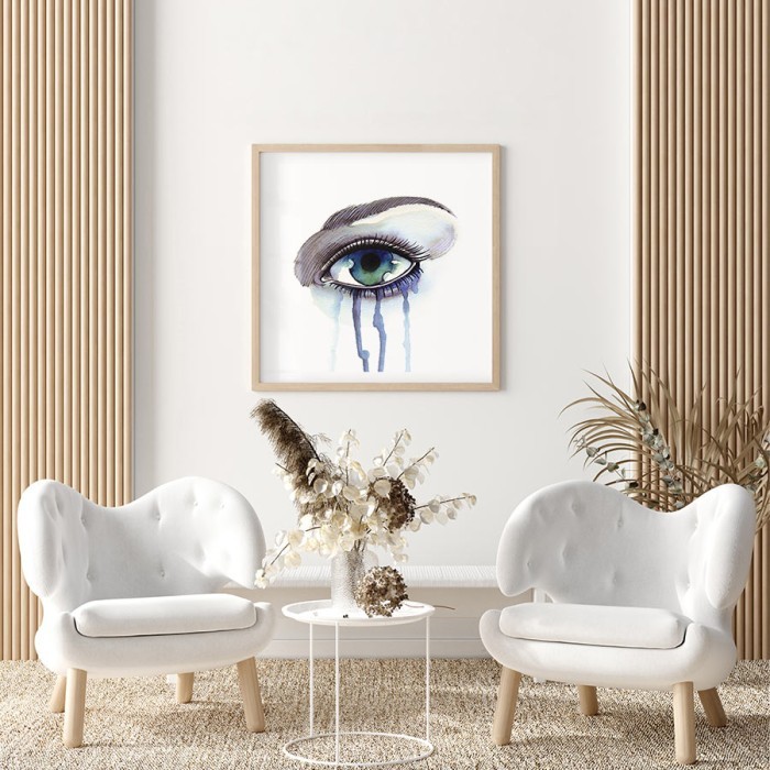 Αφίσα Poster Crying woman's eye σε σαλόνι