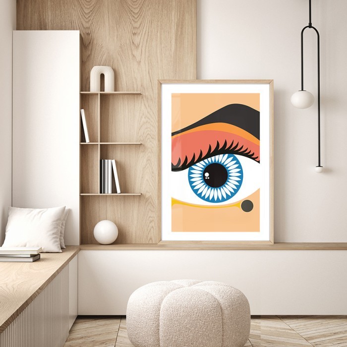Αφίσα Poster Angry woman's eye σε σαλόνι